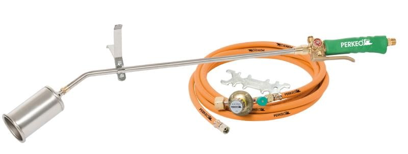 PERKEO Aufschweißbrenner-Set TITAN, Rohrlänge 500mm, Schlauchlänge 10m