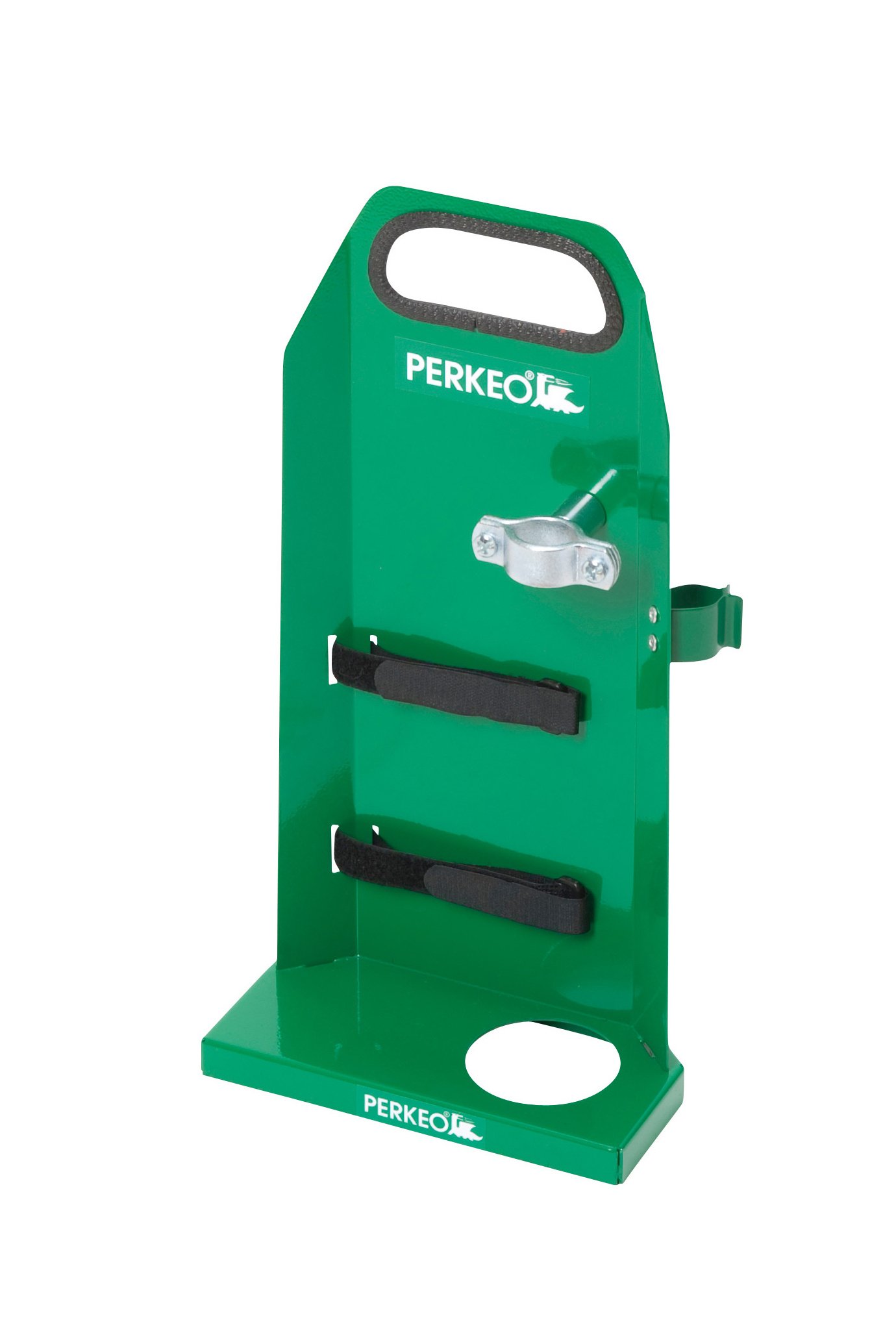 PERKEO Montagegerätegestell MINI ECO für Einweg-Gaskartuschen und 1 L Sauerstoff-Flasche