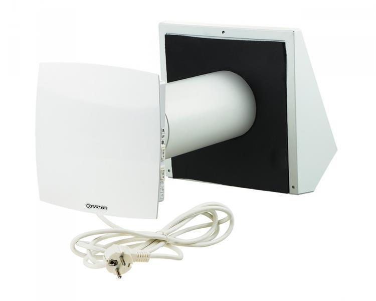 Lüftungsanlage (dezentrales Lüftungsgerät) KWL (kontrollierte Wohnraumlüftung) TwinFresh Comfo RA1-25 mit Fernbedienung, max. Förderleistung 24 m3/h (mit Stecker)