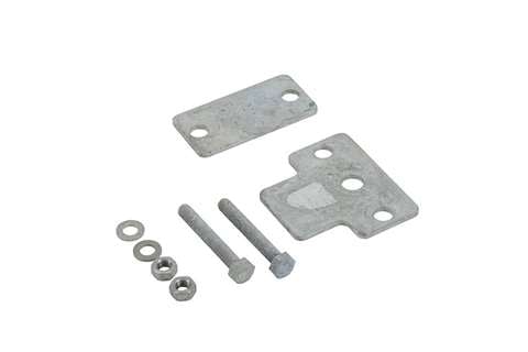 Alixo galvanisierte Montageplatte + Bolzenset - für Bodenmontage - 4 Stück/SET