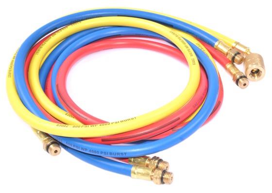 Füllschlauchsatz mit Kugelhahn MASTERCOOL 49262-J Satz 3 x 0,1 m, 5/16" - 5