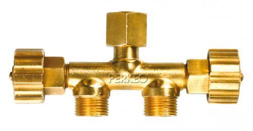 PERKEO Doppel-Abzweigstück, G1/4" RH/2x G1/4" RH