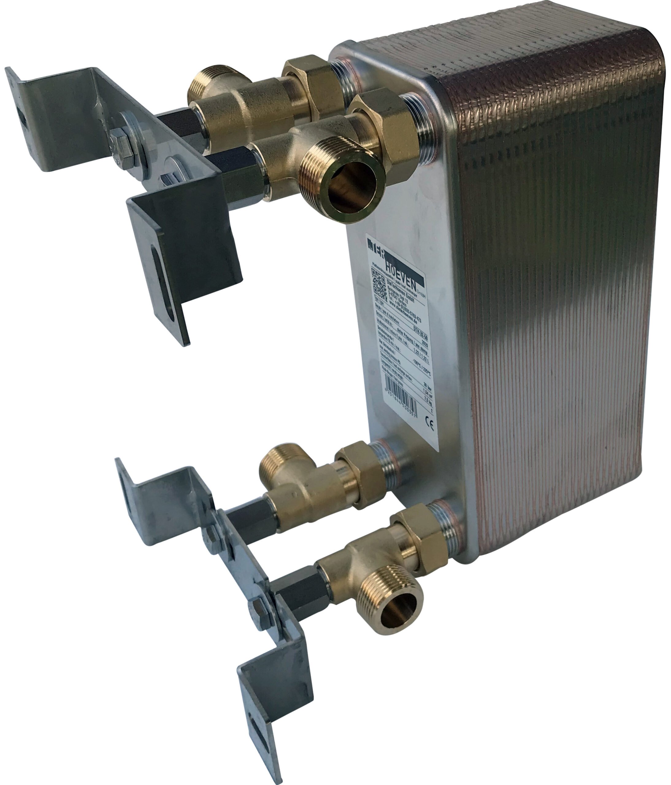 Wandkonsole für Plattenwärmetauscher mit 3/4" Stutzen