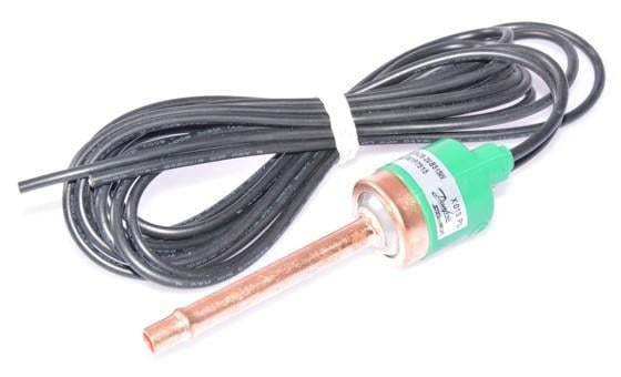 Druckschalter mini DANFOSS, ACB, Hochdruck, NC, 33 - 42 [bar], auto, SPST, Lot 6 mm ODF