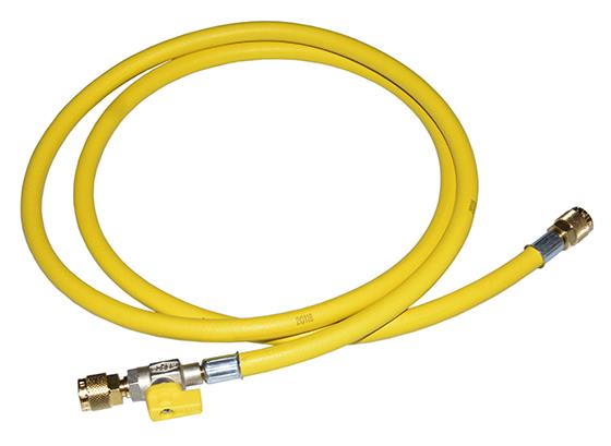 Füllschlauch REFCO CA-CL-60, 4492961, 1,5 m, Kugelhahn, gelb