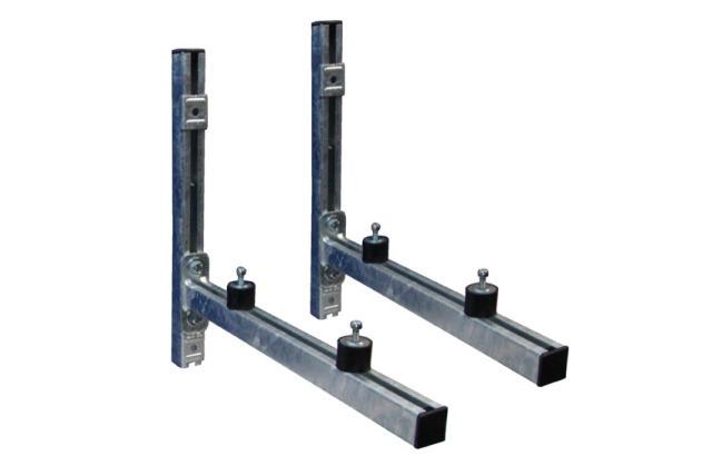 Kit Wandkonsolen feuerverzinkt 38x40x520 mm inkl. Vibrationsdämpfer M8