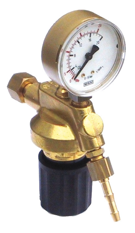 PERKEO Argon/CO2 Entnahmestellen-Druckminderer, Messbereich 0-20 l/min