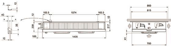 Verdampfer ECO - Luvata GDE312E7, 4,3 [kW] (dT 8 st., R404a) ohne Abtauung