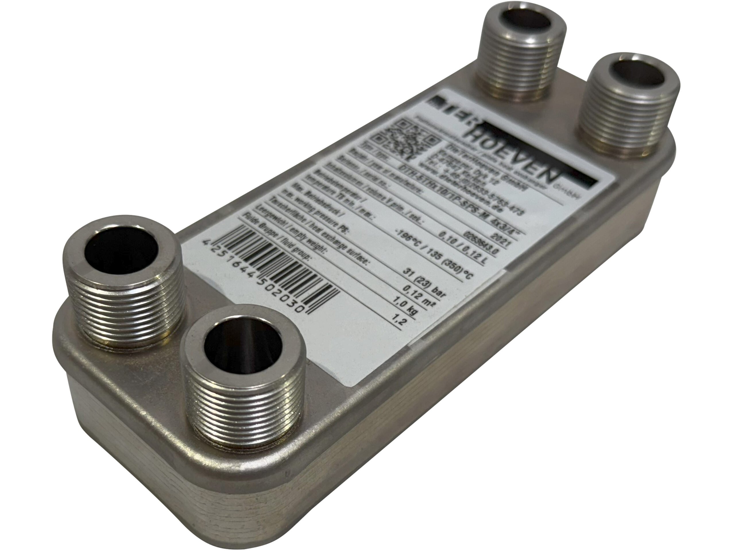 Plattenwärmetauscher DTH-5THx10/1P-SPS-M 4x3/4"