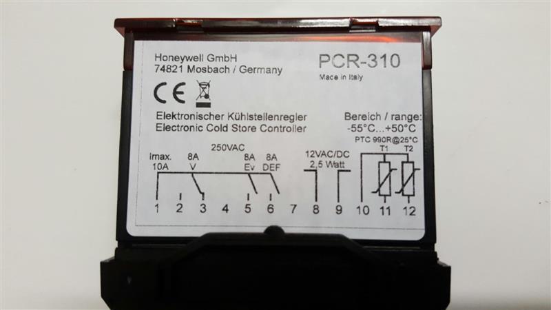 Kühlstellenregler Honeywell PCR 310, 12V, 50/60Hz, 2,5Watt, externer Transformator, nicht mehr lieferbar