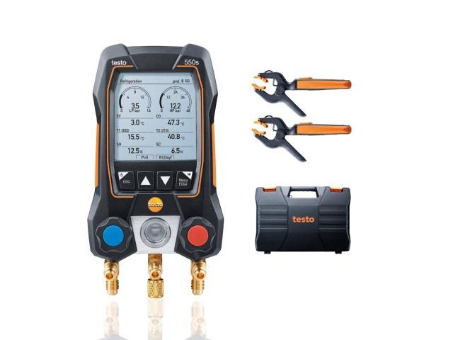 testo Monteurhilfe 0564 5502 550s digital 2 Wege Koffer Smart Set App-gesteuert