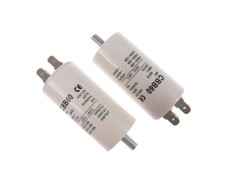 Kondensator SC 1141, 14 uF, 450-500 V (4 x Flachstecker + Schraube)