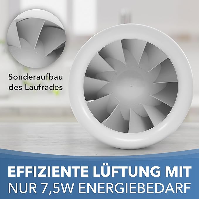 Lüfter Albatros 100 Silencio Tubo