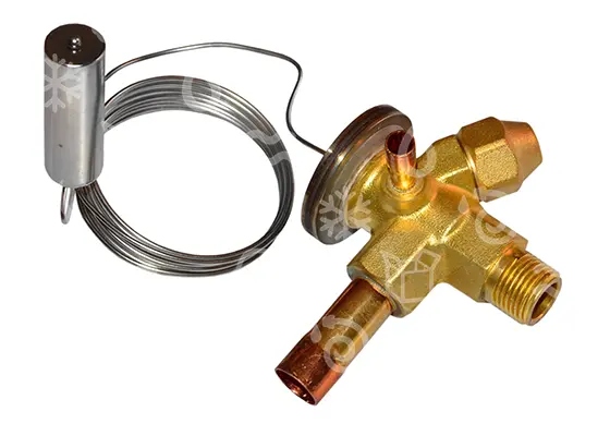 Thermostatisches Expansionsventil SANHUA RFKH05E-7.6-36, R410a, externer Druckausgleich, Bördelung