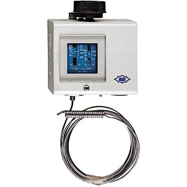 Alco TS1-A1A 4351500 Thermostat -45/+10°C ohne Ausschalter 2m Kapillarrohr IP44