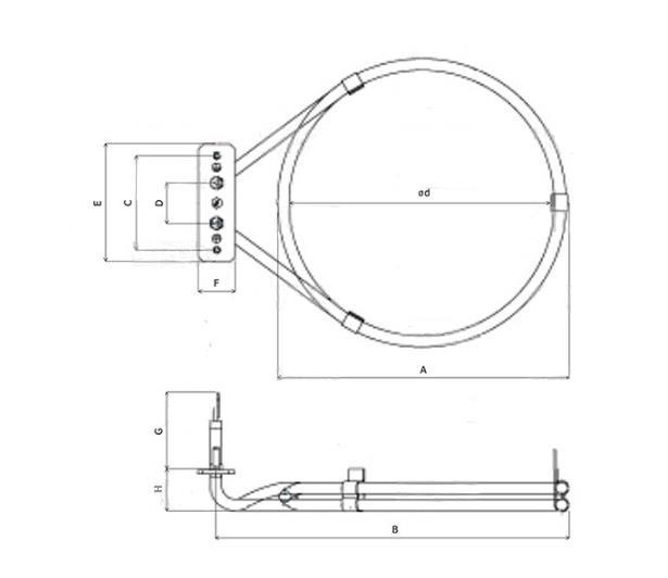 Heizelement 481925928322 Whirlpool, 200 mm, 2600 W [Misc.]