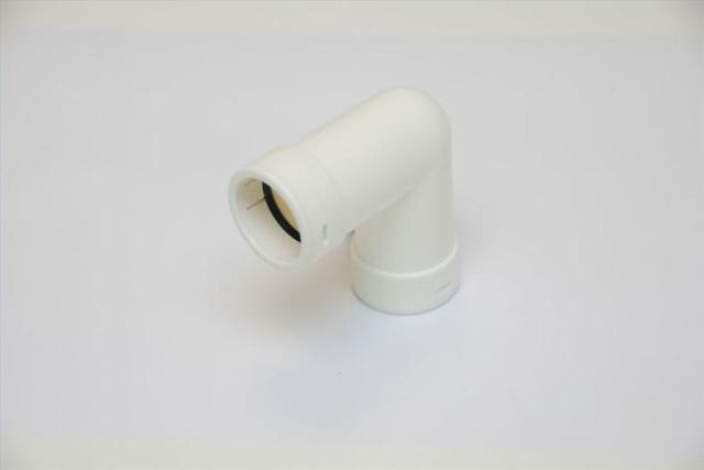 Verbindung 90° hartes Abflussrohr Ø25 mm