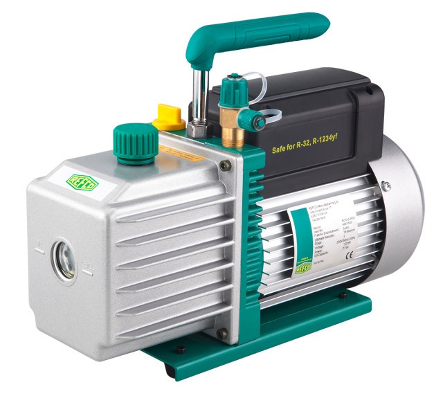 Refco 4687805 2-stufige Vakuumpumpe ECO-5-A2L - Vakuumpumpe 142l/min 2-stufig A1 + A2L Endvakuum 15 micron 142l/min