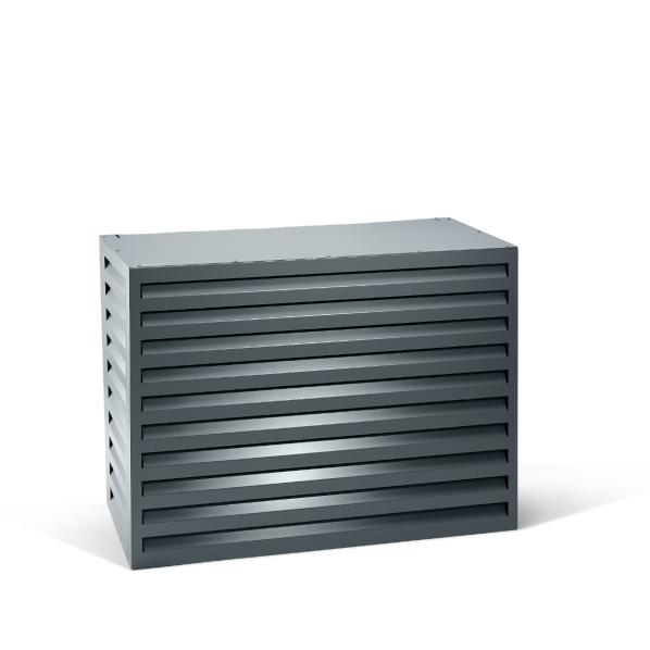 Evolar Klima- & Wärmepumpengehäuse Dunkles Anthrazit Aluminium M, 800x1100x550 MM