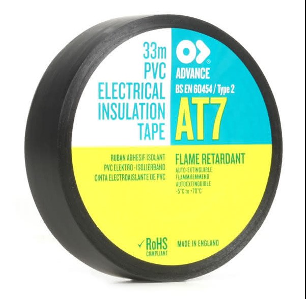 Advance Elektro-Isolierband AT7 146741, 33 m, 50 mm breit, schwarz