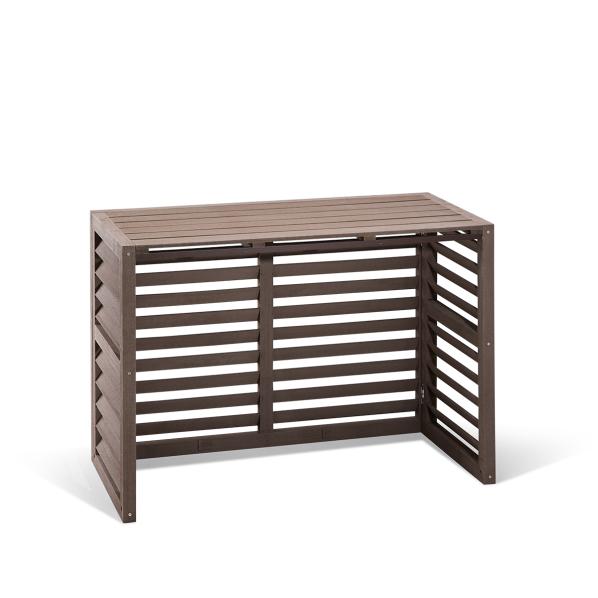 Evolar Klima- & Wärmepumpengehäuse Walnut Grey WPC S, 700x1000x500 MM