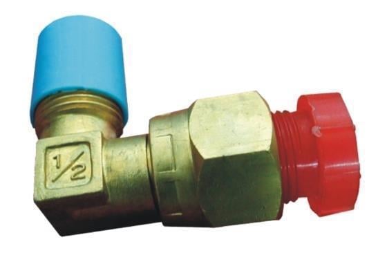 Absperrventil Auto Klimaanlage Winkel 1/2" M x 1/2" F, Schneider