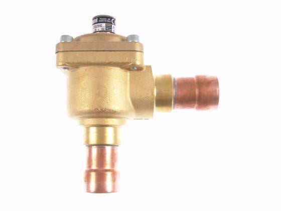 Rückschlagventil Castel 3182/M42, Eckanschluss Löt, 42 mm ODS, Kv 37 m3/h