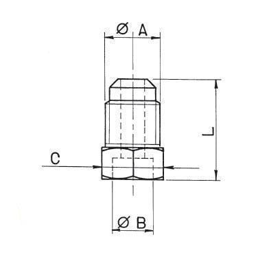 Verbindungsnippel 5/8", L 36 mm WIGAM 81-10/1658