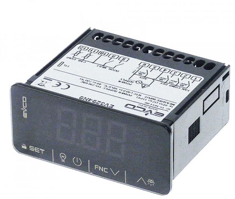 Kühlstellenregler EVCO EV3294N9, 115-230V AC, NTC/PTC