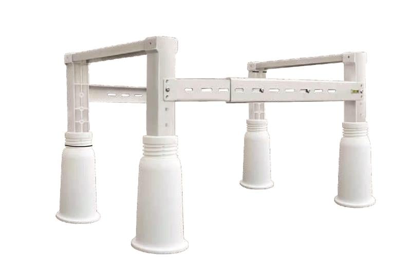 normale Bodenkonsole, 180 kg, für Flachdach, 450x600-800x350-500 mm, NICCONS