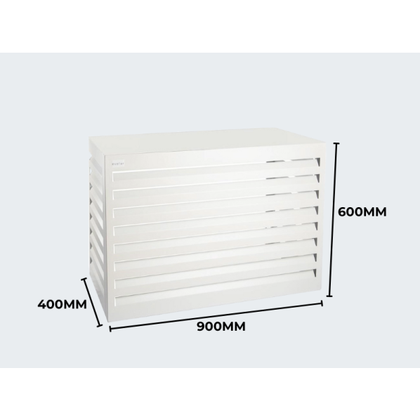 Evolar Klima- & Wärmepumpengehäuse Weiß Aluminium XS, 600x900x400 MM