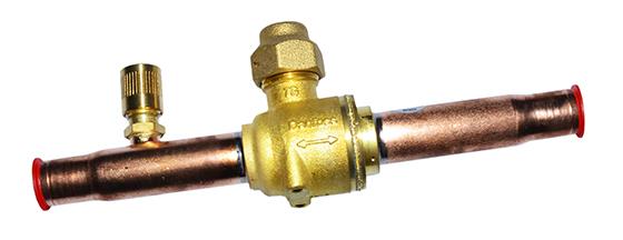 Kugelhahn für Zugangsanschluss Danfoss GBC 12s AP, 12 mm ODF Löt