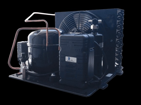 Tecumseh Verflüssigungssatz vollhermetisch AET4425NHR-FZ 230V R1234yf R134a R513A TE Standard + Ventilausgang Durchmesser 10mm