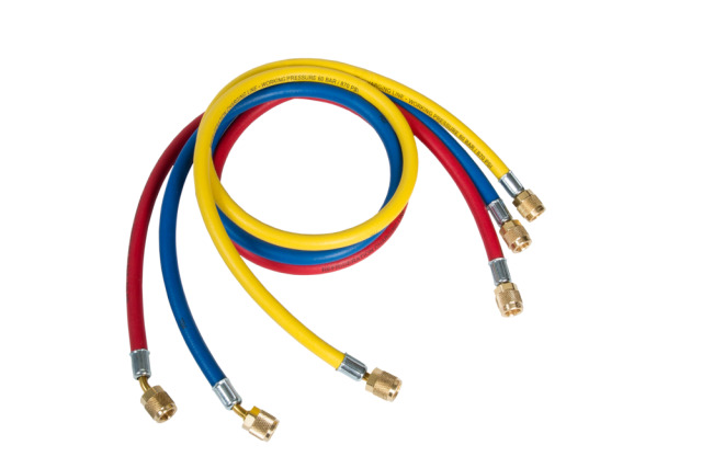 Refco Füllschlauchsatz 9881276 blau,rot,gelb 60bar CCL-60 7/16"UNF 150cm