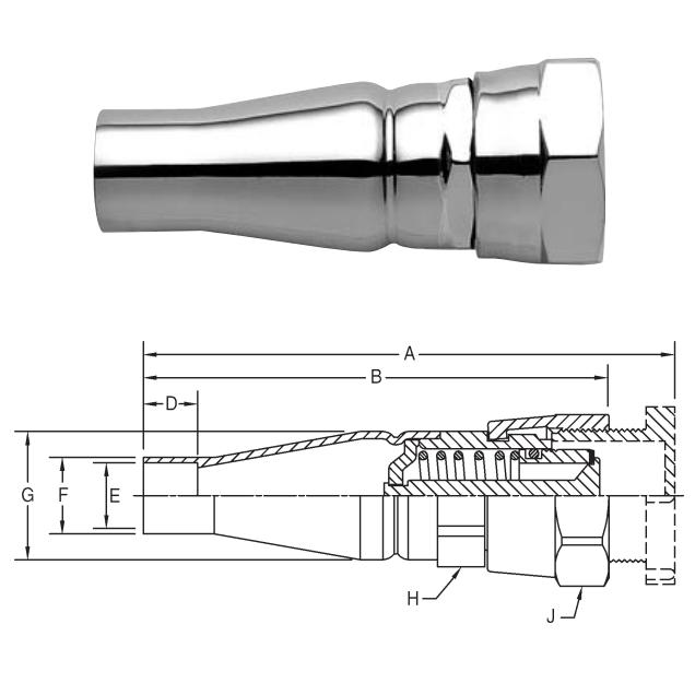 Parker Kupplung 5505-04B-06 selbstdichtende Kupplung 1/4" Innengewinde