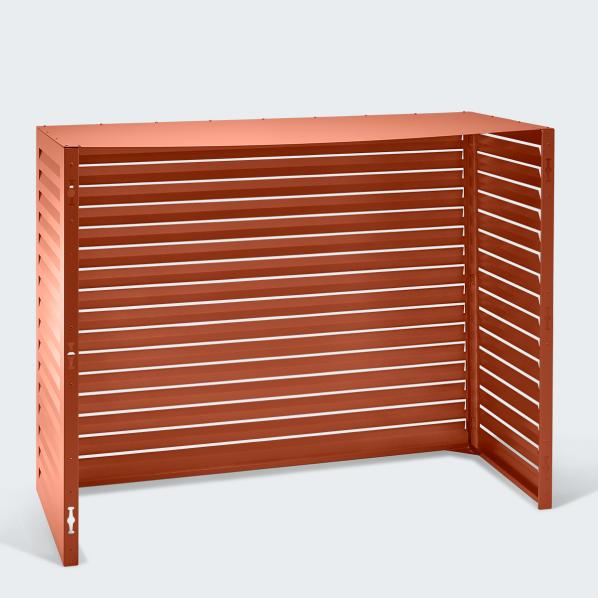 Evolar Klima- & Wärmepumpengehäuse Ziegelrot Aluminium XL, 1300x1700x750 MM