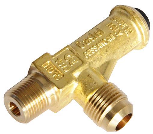 Sicherheitsventil CASTEL 3060/46C315, 1/2" NPT - 3/4" G, 31;5 bar