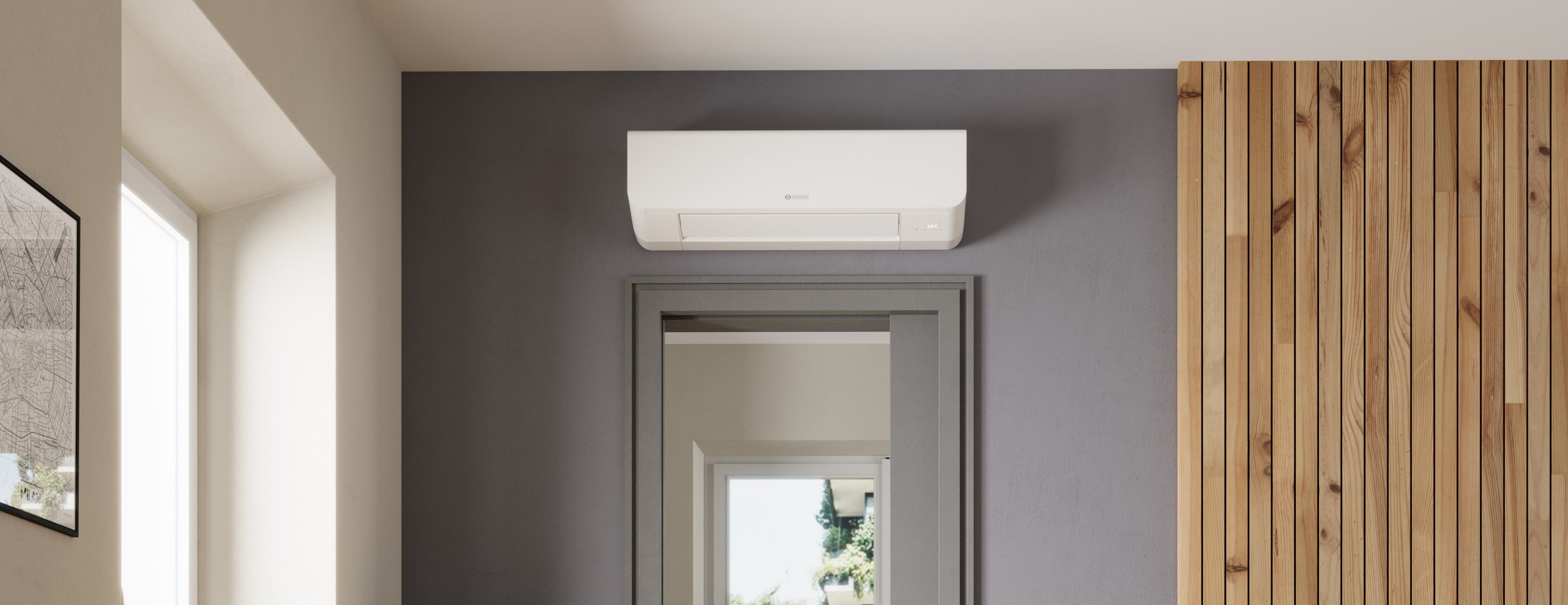 Olimpia Splendid Bi2 WALL Slim Gebläsekonvektor SLW INVERTER DC 1200 3-Wege-Ventil TR
