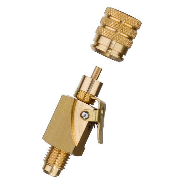 Refco Schnellkupplung 4666336 V-35410 gerade 7/16 "UNFx1/2"-20UNF R410A/R32 (1x)