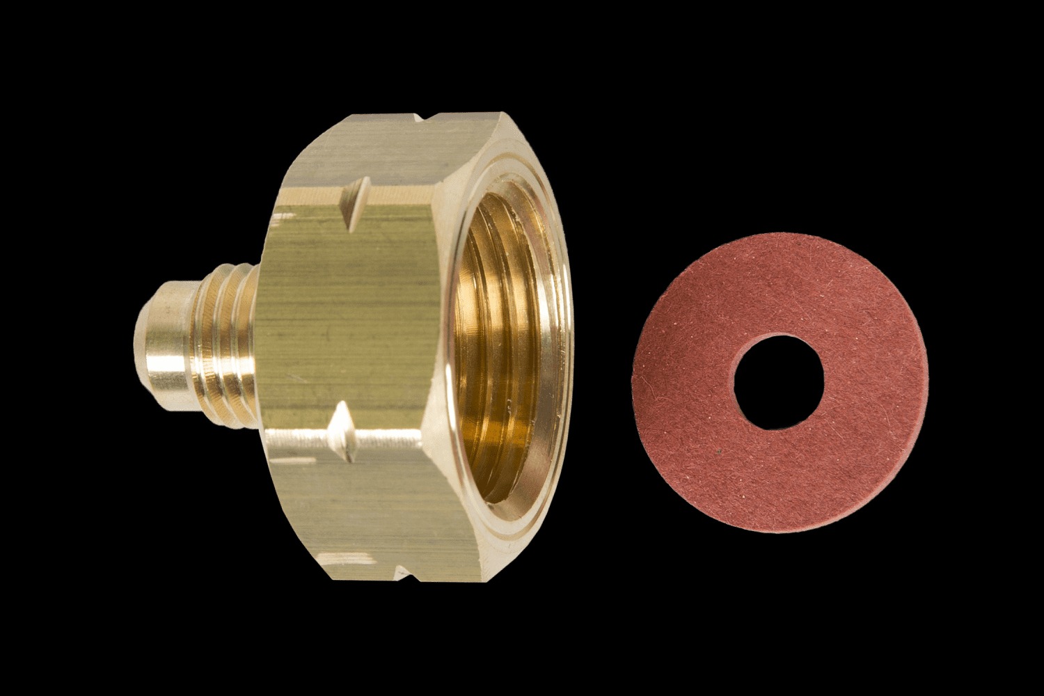 Refco 4687475 Adapter für brennbare Gase mit Dichtung per Stück K1-9-LH