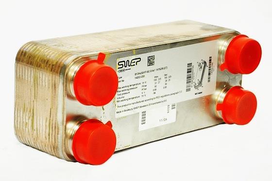 Plattenwärmetauscher SWEP, B5THx20/1P-SC-M, 4x3/4"&16(20)