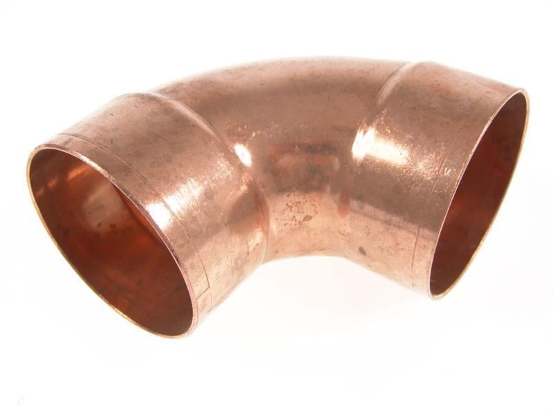 Kupfer Winkel 90° i/i Maße 89 mm