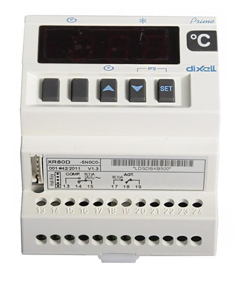 dixell controller, temperature controller, digital display, terminal block, switches buttons