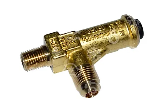 Sicherheitsventil CASTEL 3060/23C280, Bördel, 1/4" NPT - 3/8" SAE, 28 bar