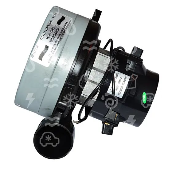 Staubsaugermotor 450 W/24 V, AMETEK, (D=144 mm, H=169 mm ) TANGENTIAL BYPASS