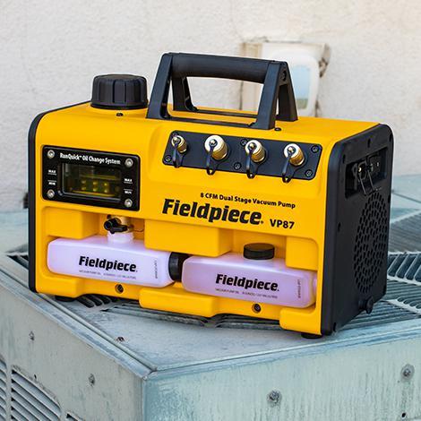 Vakuumpumpe mit RunQuick™- Ölwechselsystem 8CFM 220 l/min VP87EU FIELDPIECE A2L Zulassung