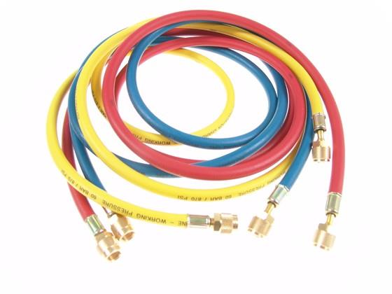 Füllschlauchsatz REFCO, 3 x 1,8 m, 1/4" SAE, 9881275