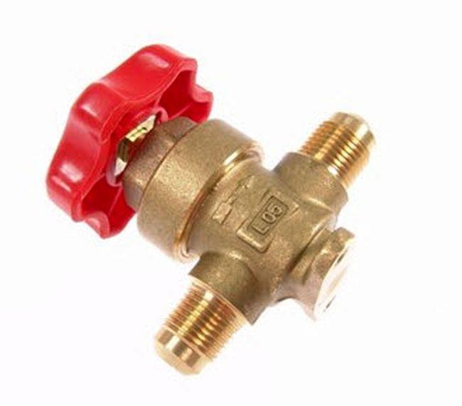 Membranventil Castel 6210/3, 3/8" SAE Bördelanschlüsse, Kv 1, ohne Bördelmuttern