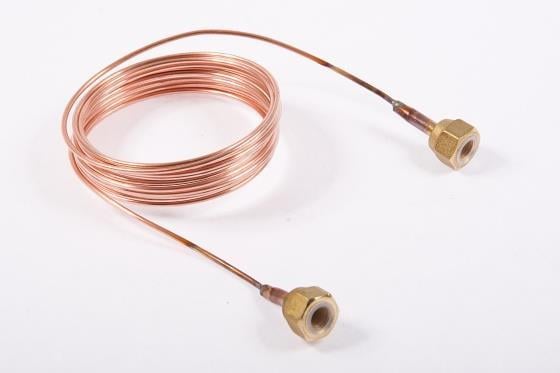 Druckausgleichsleitung / Kapillarrohr mit Überwurfmutter 1/4" SAE, L = 3,0 m, mit Ventildrücker