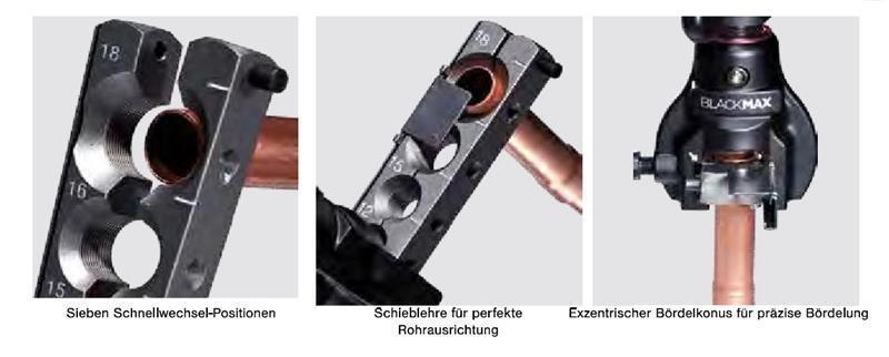CPS Exzentrisches Bördelgerät (zöllig) BFT 850, 7 Positionen (3/16", 1/4", 5/16", 3/8", 1/2", 5/8", 3/4" O.D.)
